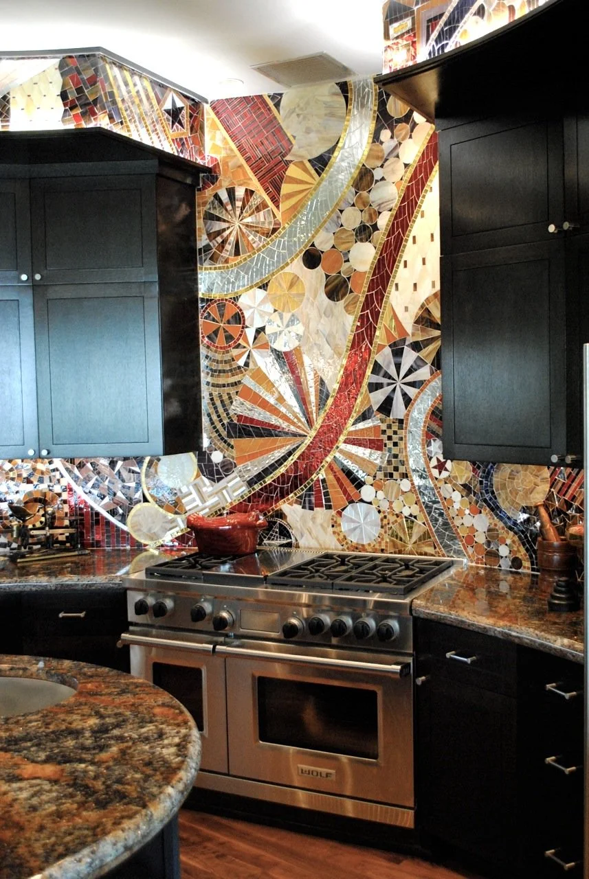 Mosaic wall tile, Austin